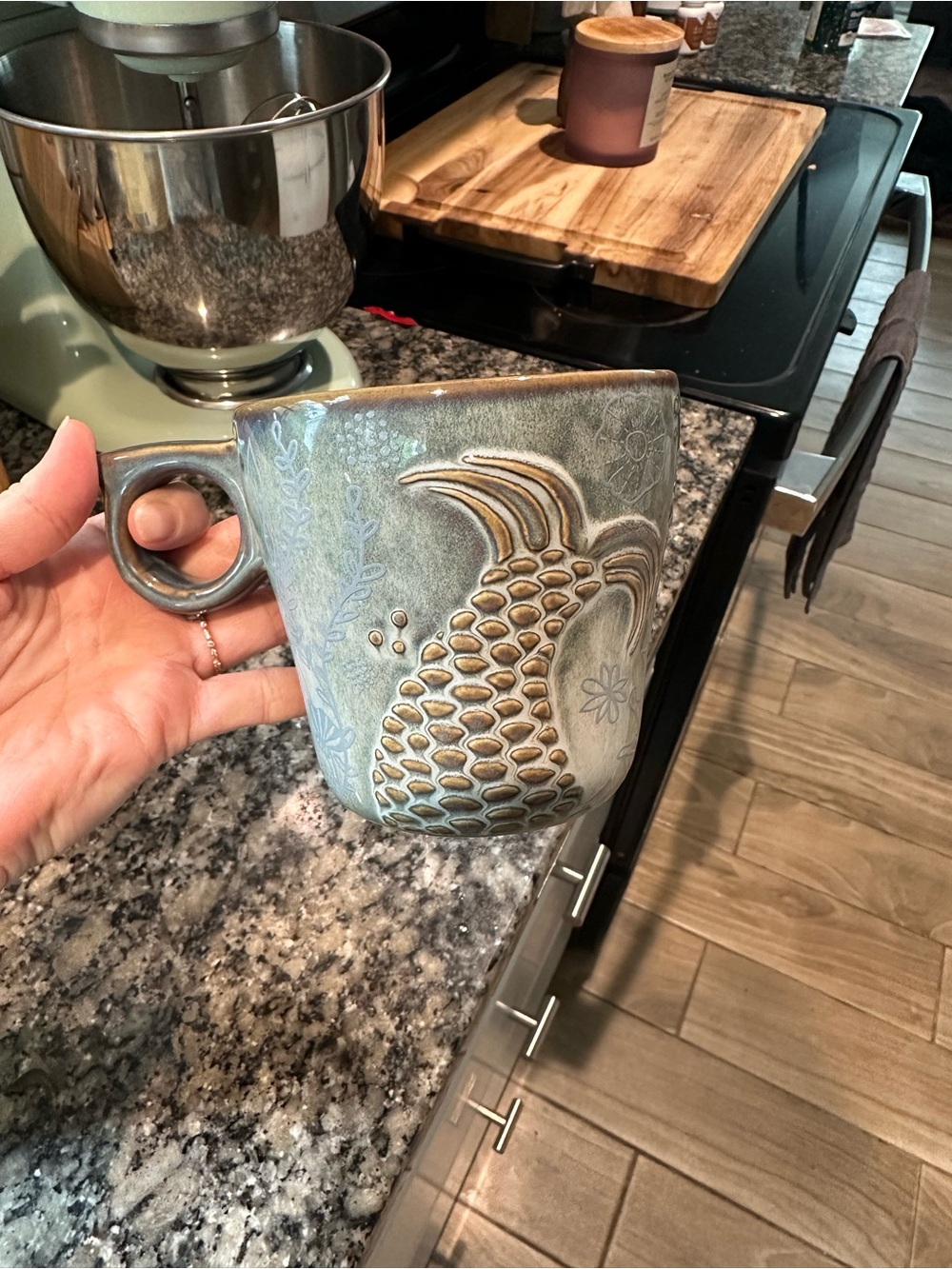 Starbucks 2014 Anniversary Siren Tail Ceramic 12 oz Mug